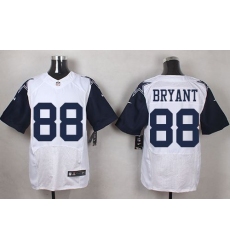 Nike Cowboys #88 Dez Bryant White Mens Stitched NFL Elite Rush Jerseys