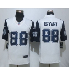 Nike Cowboys #88 Dez Bryant White Mens Stitched NFL Limited Rush Jerseys
