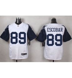 Nike Cowboys #89 Gavin Escobar White Mens Stitched NFL Elite Rush Jerseys