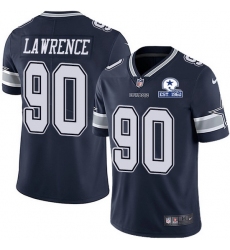Nike Cowboys 90 DeMarcus Lawrence Navy Blue Team Color Men Stitched With Established In 1960 Patch NFL Vapor Untouchable Limited Jersey