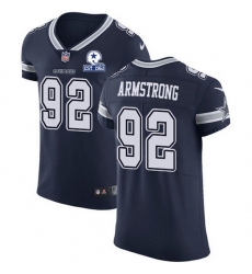 Nike Cowboys 92 Dorance Armstrong Navy Blue Team Color Men Stitched With Established In 1960 Patch NFL Vapor Untouchable Elite Jersey