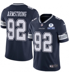 Nike Cowboys 92 Dorance Armstrong Navy Blue Team Color Men Stitched With Established In 1960 Patch NFL Vapor Untouchable Limited Jersey