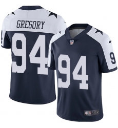 Nike Cowboys #94 Randy Gregory Navy Blue Thanksgiving Mens Stitched NFL Vapor Untouchable Limited Throwback Jersey