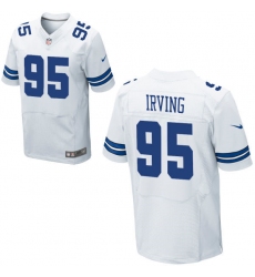 Nike Cowboys #95 David Irving Alternate Mens Stitched White NFL Elite Jersey