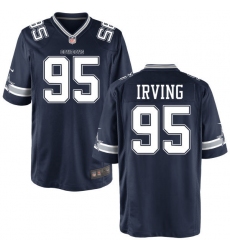 Nike Cowboys #95 David Irving Home Mens Navy NFL Game Jersey