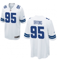 Nike Cowboys #95 David Irving Mens Alternate White Stitched NFL Elite Jersey