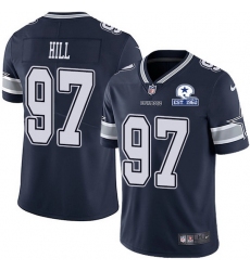 Nike Cowboys 97 Trysten Hill Navy Blue Team Color Men Stitched With Established In 1960 Patch NFL Vapor Untouchable Limited Jersey