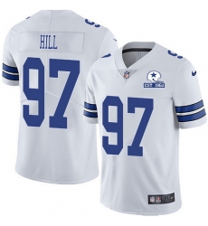 Nike Cowboys 97 Trysten Hill White Men Stitched With Established In 1960 Patch NFL Vapor Untouchable Limited Jersey