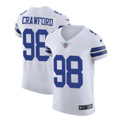 Nike Cowboys #98 Tyrone Crawford White Mens Stitched NFL Vapor Untouchable Elite Jersey