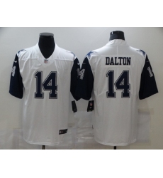 Nike Dallas Cowboys 14 Andy Dalton White Color Rush Limited Jersey