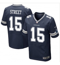 Nike Dallas Cowboys #15 Devin Street Navy Blue Team Color Men 27s Stitched NFL Elite Jersey