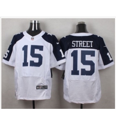 Nike Dallas Cowboys #15 Devin Street White Thanksgiving Throwback Men 27s Stitched NFL Elite Jersey