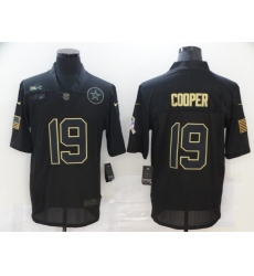 Nike Dallas Cowboys 19 Amari Cooper Black 2020 Salute To Service Limited Jersey