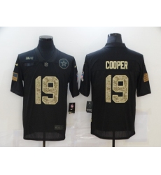 Nike Dallas Cowboys 19 Amari Cooper Black Camo 2020 Salute To Service Limited Jersey