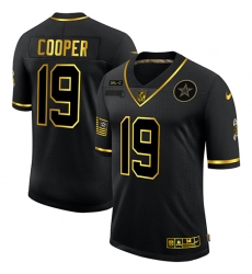Nike Dallas Cowboys 19 Amari Cooper Black Gold 2020 Salute To Service Limited Jersey