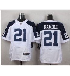 Nike Dallas Cowboys #21 Joseph Randle White Thanksgiving Throwback Men 27s Stitched NFL Elite Jersey