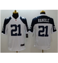 Nike Dallas Cowboys #21 Joseph Randle White Thanksgiving Throwback Mens Stitched NFL Limited Jersey