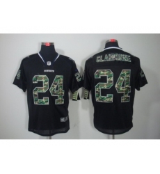 Nike Dallas Cowboys 24 Morris Claiborne Black Elite Lights Out Camo Number NFL Jersey