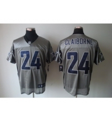 Nike Dallas Cowboys 24 Morris Claiborne Grey Elite Shadow NFL Jersey