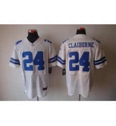 Nike Dallas Cowboys 24 Morris Claiborne White Elite NFL Jersey
