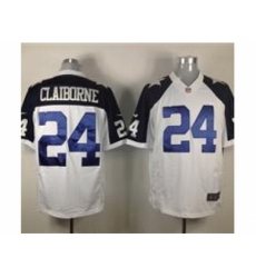 Nike Dallas Cowboys 24 Morris Claiborne White Limited Thankgivings NFL Jersey