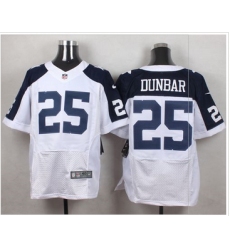 Nike Dallas Cowboys #25 Lance Dunbar White Thanksgiving Throwback Men 27s Stitched NFL Elite Jersey