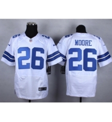 Nike Dallas Cowboys 26 Sterling Moore white Elite NFL Jersey