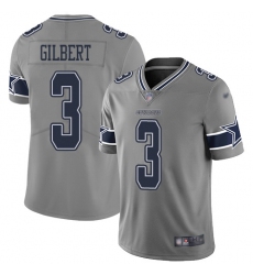 Nike Dallas Cowboys 3 Garrett Gilbert Gray Men Stitched NFL Limited Inverted Legend Jersey