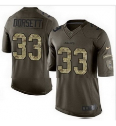 Nike Dallas Cowboys #33 Tony Dorsett Green Mens Stitched NFL Limited Salute To Service Jersey