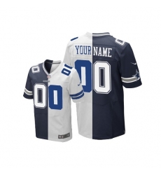 Nike Dallas Cowboys #4 Prescott Mens Customized Limited Team Road Two Tone Jersey