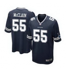 Nike Dallas Cowboys #55 Rolando McClain Navy Blue Team Color Mens Stitched NFL Elite Jersey