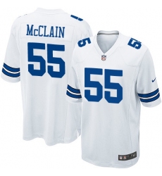 Nike Dallas Cowboys #55 Rolando McClain White Mens Stitched NFL Elite Jersey