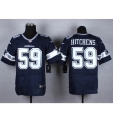 Nike Dallas Cowboys 59 Anthony Hitchens blue Elite NFL Jersey