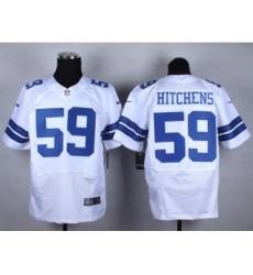 Nike Dallas Cowboys 59 Anthony Hitchens white Elite NFL Jersey