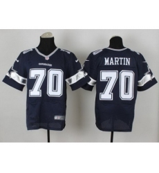 Nike Dallas Cowboys 70 Zack Martin Blue Elite NFL Jersey