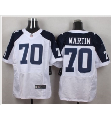 Nike Dallas Cowboys #70 Zack Martin White Thanksgiving Throwback Men 27s Stitched NFL Elite Jersey