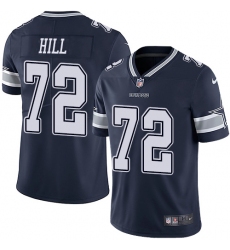 Nike Dallas Cowboys 72 Trysten Hill Navy Blue Team Color Men Stitched NFL Vapor Untouchable Limited Jersey