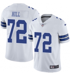Nike Dallas Cowboys 72 Trysten Hill White Men Stitched NFL Vapor Untouchable Limited Jersey