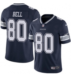 Nike Dallas Cowboys 80 Blake Bell Navy Blue Team Color Men Stitched NFL Vapor Untouchable Limited Jersey