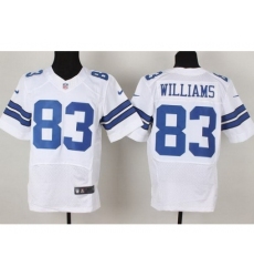 Nike Dallas Cowboys 83 Terrance Williams White Elite NFL Jersey