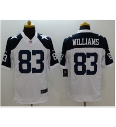 Nike Dallas Cowboys #83 Terrance Williams White Thanksgiving Throwback Mens Stitched NFL Limited Jersey