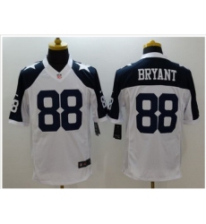 Nike Dallas Cowboys #88 Dez Bryant White Thanksgiving Throwback Mens Stitched NFL Limited Jersey