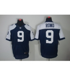 Nike Dallas Cowboys 9 Tony Romo Blue Elite Thankgivings NFL Jersey
