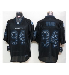 Nike Dallas Cowboys 94 DeMarcus Ware Black Elite Lights Out Number With Team Logo NFL Jersey
