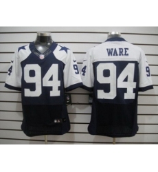 Nike Dallas Cowboys 94 DeMarcus Ware Blue Elite Thankgivings NFL Jersey