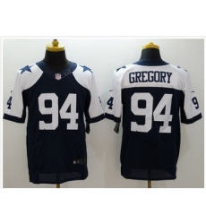 Nike Dallas Cowboys #94 Randy Gregory Navy Blue Thanksgiving Throwback Men 27s Stitched NFL Elite Jersey