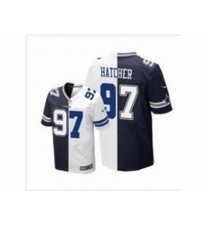Nike Dallas Cowboys 97 Jason Hatcher white-blue Elite split NFL Jersey