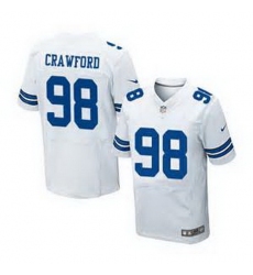 Nike Dallas Cowboys #98 Tyrone Crawford White Mens Stitched NFL Elite Jersey