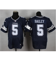 Nike Dallas cowboys 5 Dan Bailey blue Elite NFL Jersey