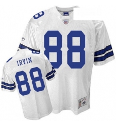 Reebok Dallas Cowboys 88 Michael Irvin Authentic White Legend Throwback NFL Jersey